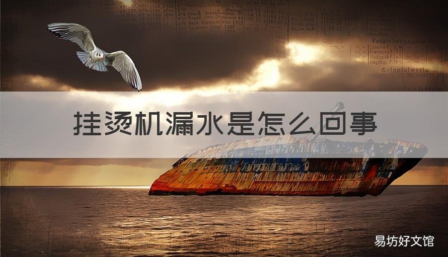 挂烫机漏水是怎么回事 挂烫机漏水是怎么回事儿