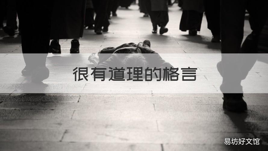很有道理的格言 关于道理格言的句子