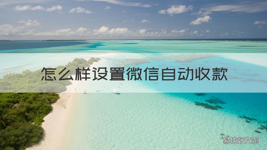 怎么样设置微信自动收款 微信自动收款怎么设置的
