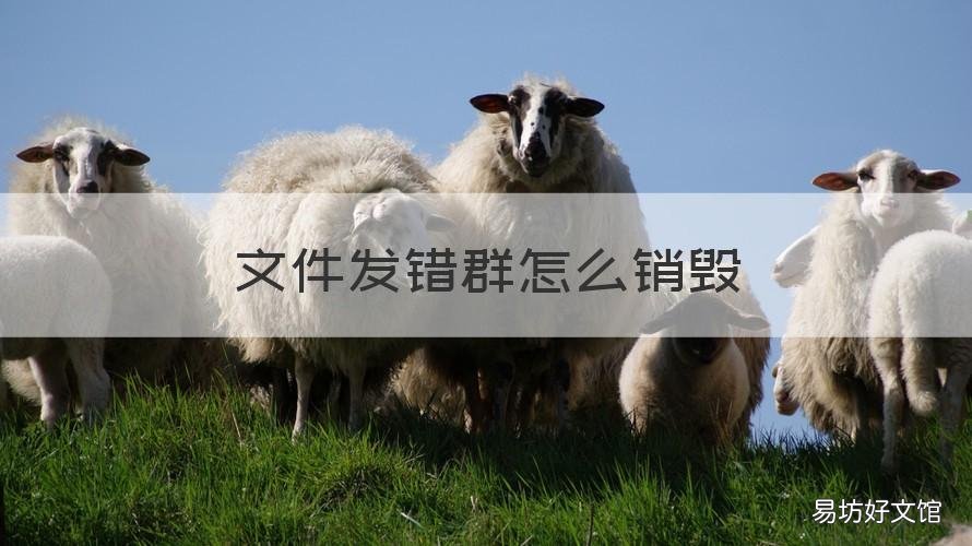 文件发错群怎么销毁 发错群的文件怎么清除
