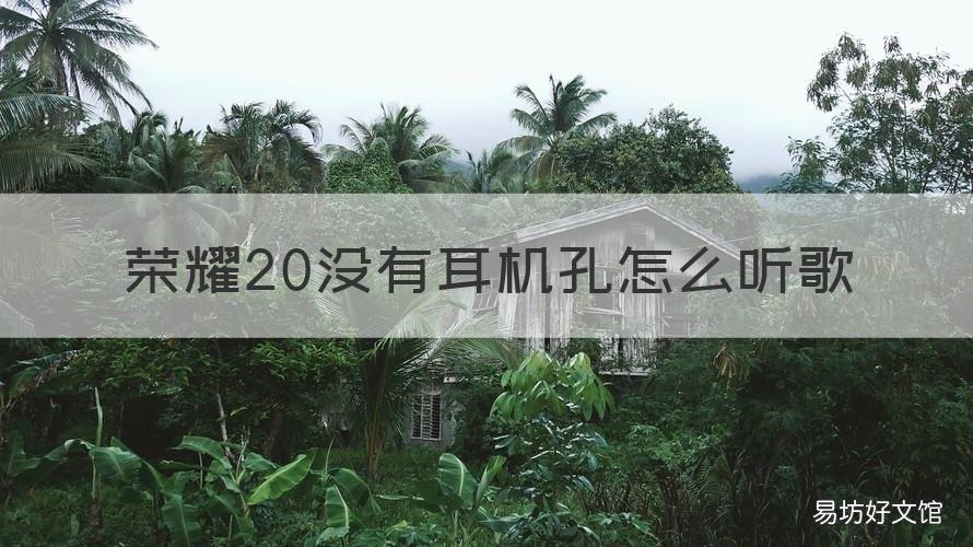 荣耀20没有耳机孔怎么听歌 荣耀20连蓝牙耳机没声音