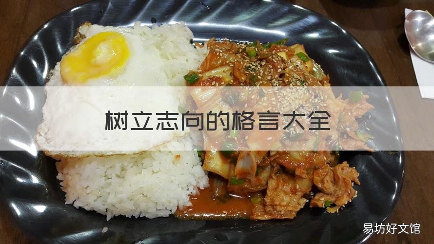 树立志向的格言大全 树立志向的名言警句大全