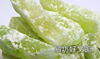 冬瓜果脯怎么做 冬瓜果脯怎么做视频