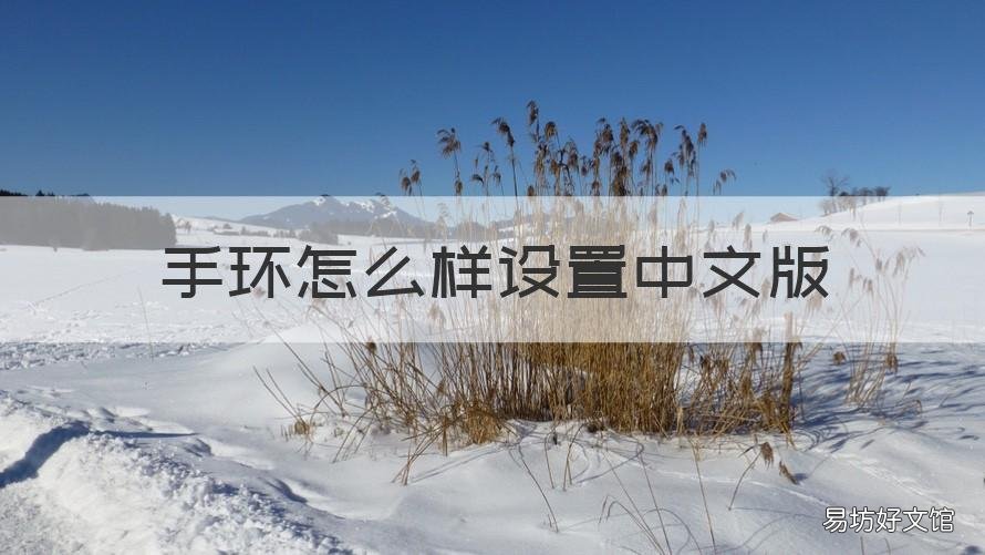 手环怎么样设置中文版 手环怎么设置中英文