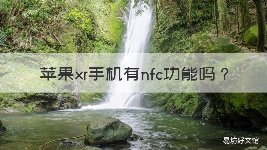 苹果xr手机有nfc功能吗 苹果Xr有nfc功能吗