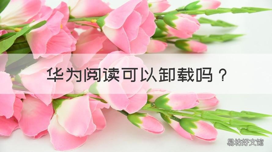 华为阅读可以卸载吗 华为阅读卸载有影响吗