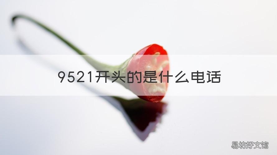 9521开头的是什么电话 9521开头的是什么电话啊