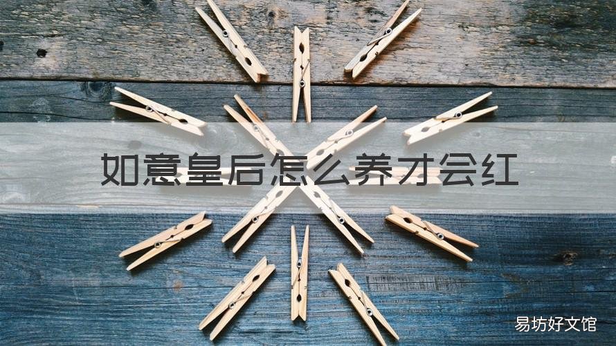 如意皇后怎么养才会红 如意皇后吉利红好养吗