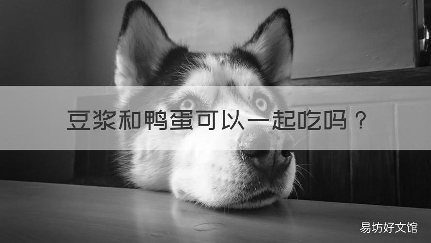 豆浆和鸭蛋可以一起吃吗 豆浆跟鸭蛋能一起吃吗