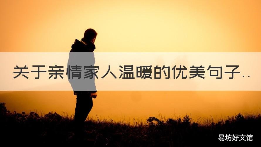 关于亲情家人温暖的优美句子 关于亲情家人温暖的优美句子简短
