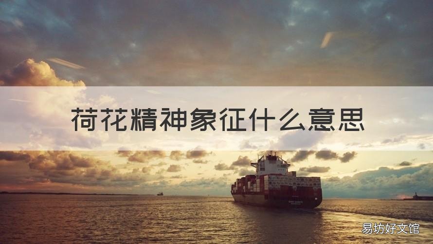 荷花精神象征什么意思 荷花精神象征什么意思啊