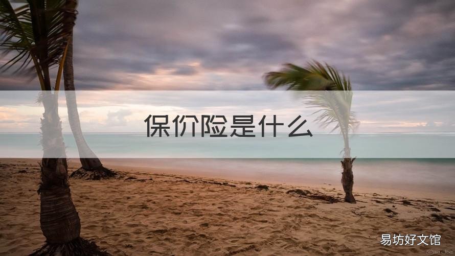 保价险是什么 保价险是什么险种