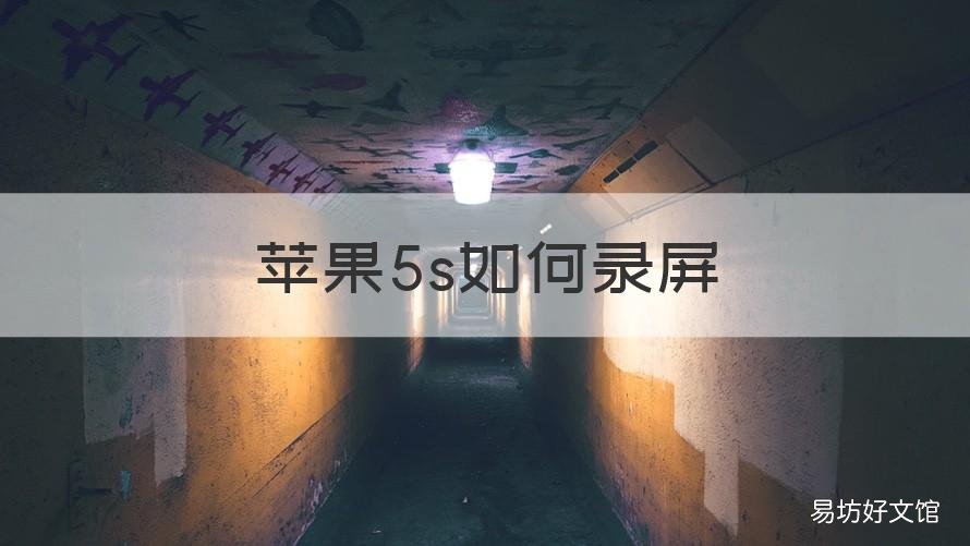 苹果5s如何录屏 苹果5s录屏怎么录声音