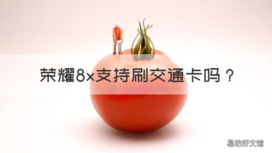 荣耀8x支持刷交通卡吗