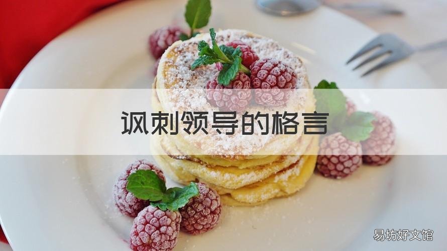 讽刺领导的格言 讽刺领导的格言短句