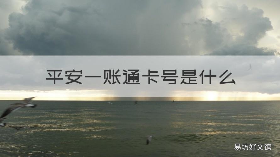 平安一账通卡号是什么