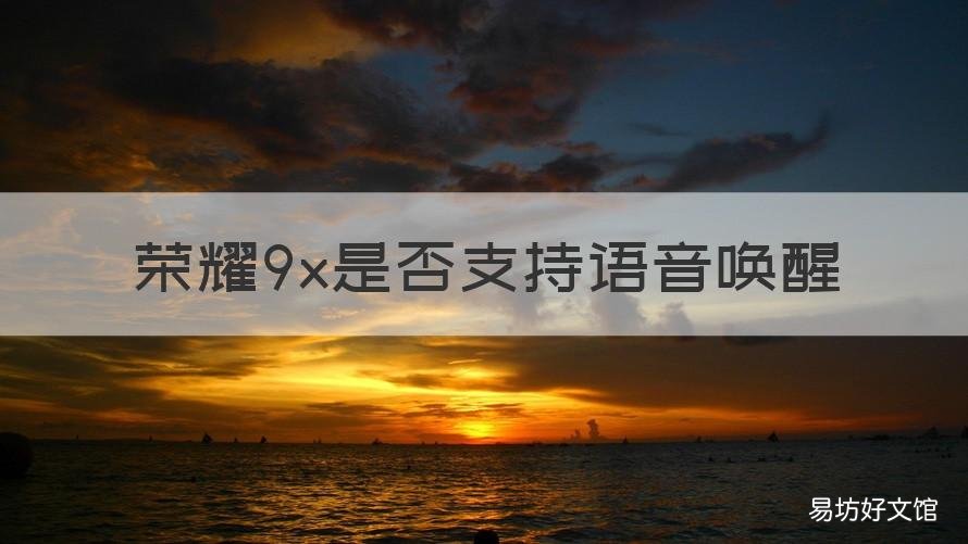 荣耀9x是否支持语音唤醒 荣耀9x可以语音唤醒