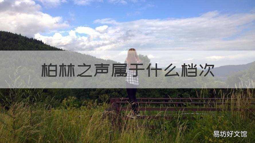 柏林之声属于什么档次 柏林之声好听吗
