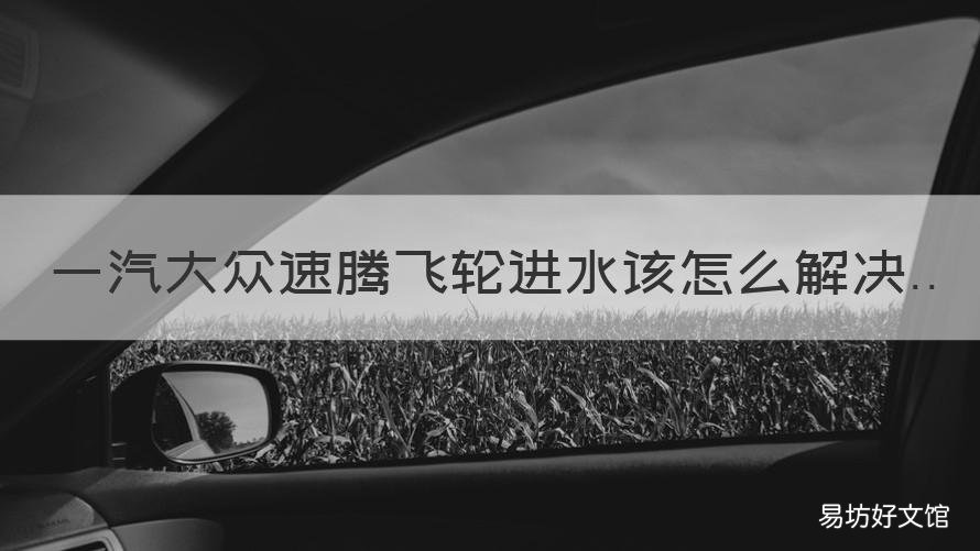 一汽大众速腾飞轮进水该怎么解决 大众速腾车内进水了,在哪放水
