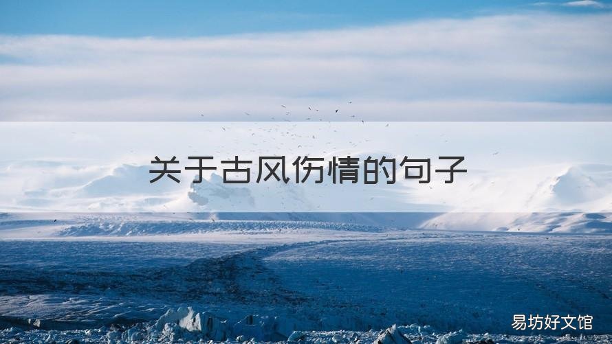 关于古风伤情的句子 伤感古风的句子