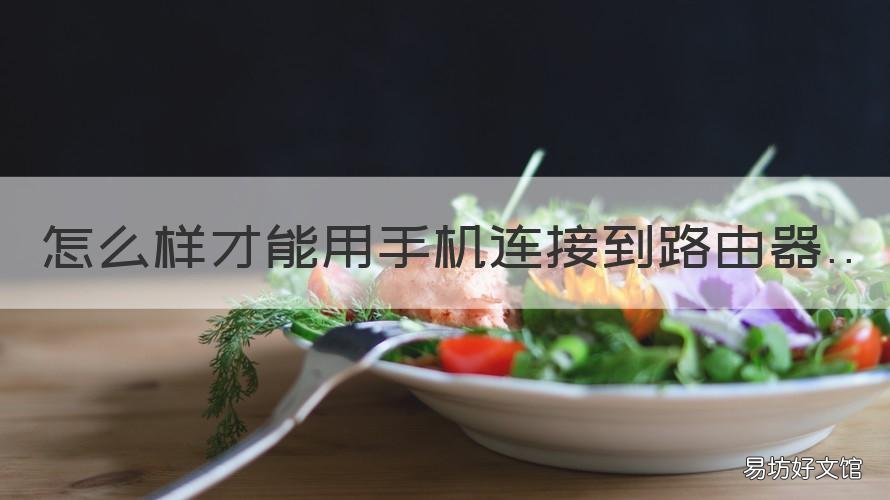 怎么样才能用手机连接到路由器 手机如何连接路由