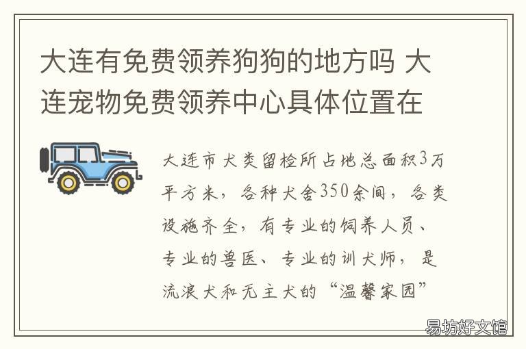 大连有免费领养狗狗的地方吗 大连有免费领养狗狗的吗