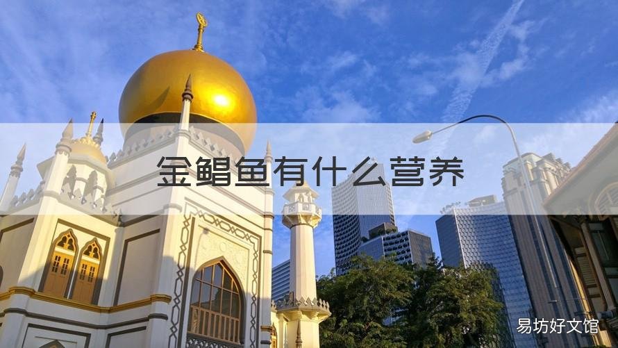 金鲳鱼有什么营养 金鲳鱼有什么营养和功效