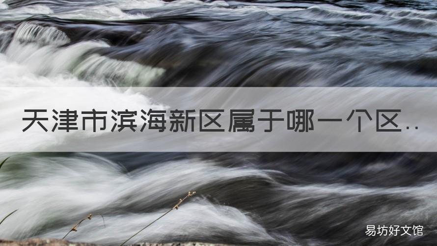 天津市滨海新区属于哪一个区 天津滨海新区属于哪个区域