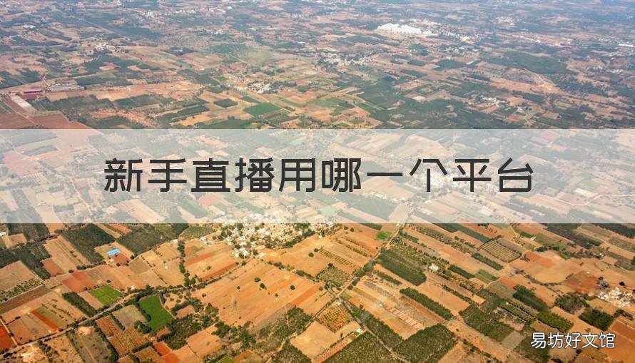 新手直播用哪一个平台 新手直播选择哪个平台