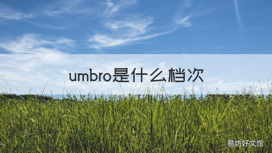 umbro是什么档次 umbro价格