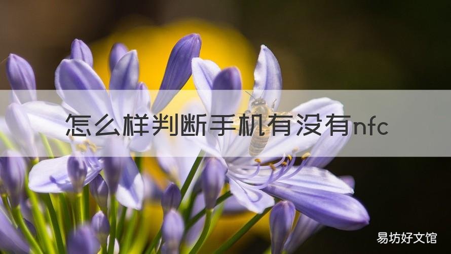 怎么样判断手机有没有nfc 怎么样判断手机有没有被监视