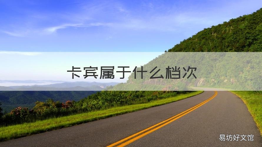 卡宾属于什么档次 卡宾最贵的是哪个系列