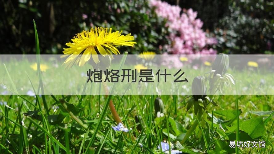 炮烙刑是什么 炮烙之刑的意思是什么