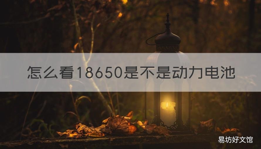怎么看18650是不是动力电池 18650电池容量怎么看