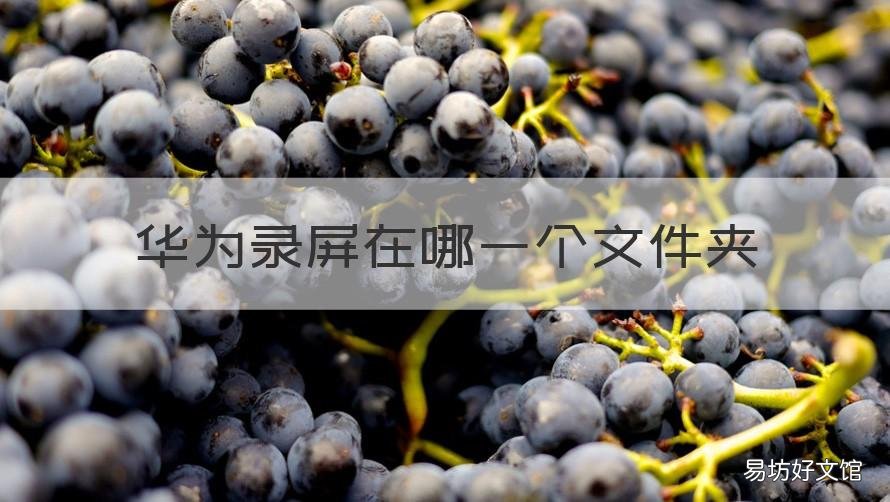 华为录屏在哪一个文件夹 华为录屏在哪一个文件夹里面