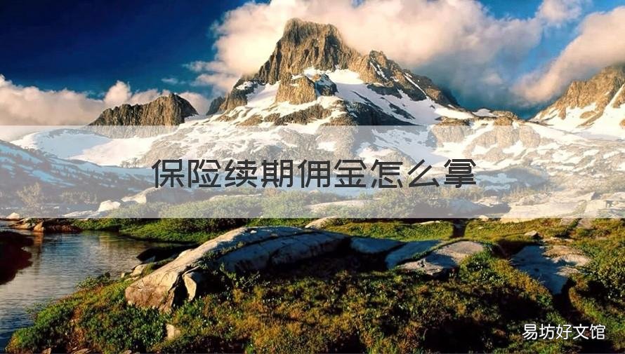 保险续期佣金怎么拿 保险续期有佣金吗