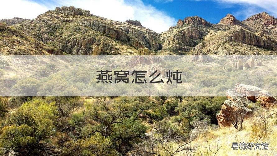 燕窝怎么炖 鲜炖燕窝怎么吃