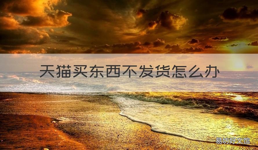 天猫买东西不发货怎么办 在天猫买东西卖家不发货怎么办
