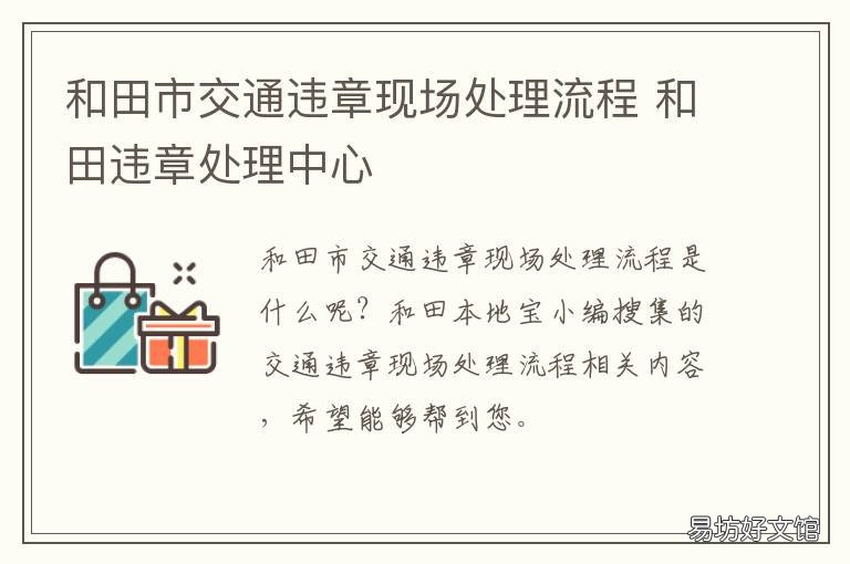 和田市交通违章现场处理流程