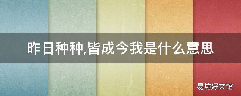 昨日种种 昨日种种譬如昨日死