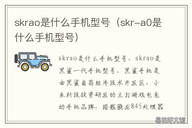 skrao是什么手机型号 skr-a0是什么手机