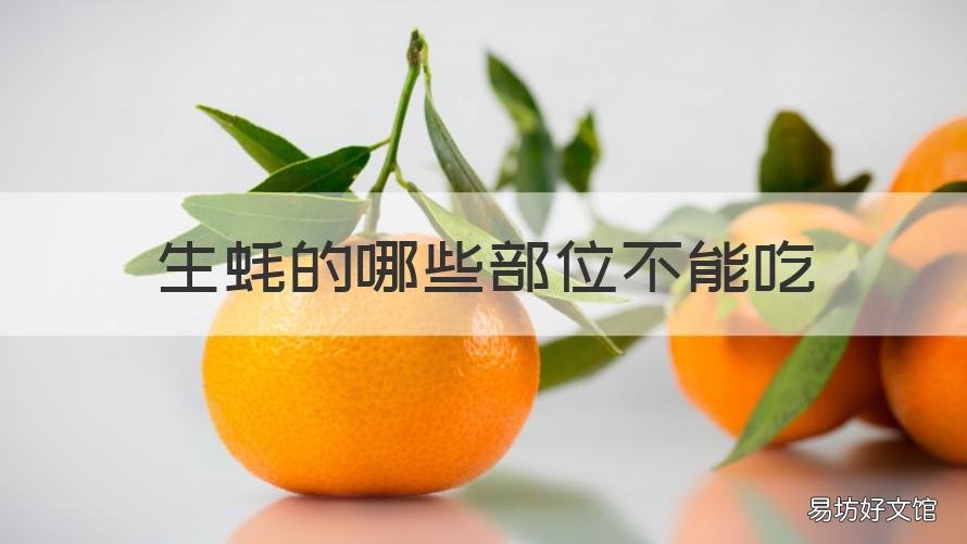 生蠔的哪些部位不能吃 生蠔哪些部位不能吃的部位圖解