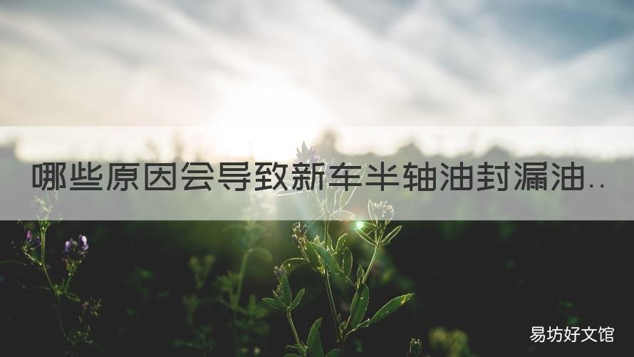 哪些原因會導(dǎo)致新車半軸油封漏油 汽車半軸油封漏油有什么影響