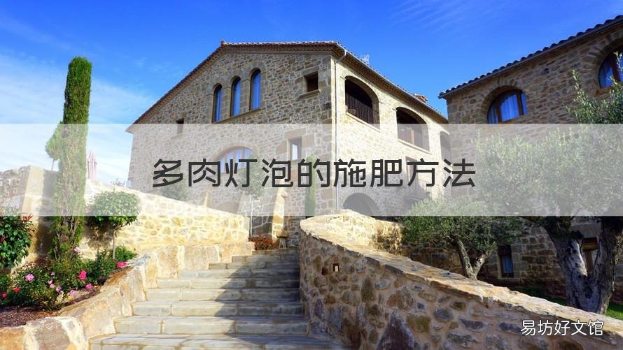 多肉燈泡的施肥方法 多肉燈泡生長溫度