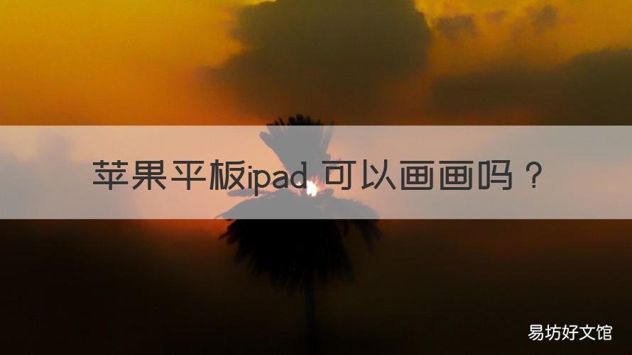 苹果平板ipad 可以画画吗 ipad能画画么