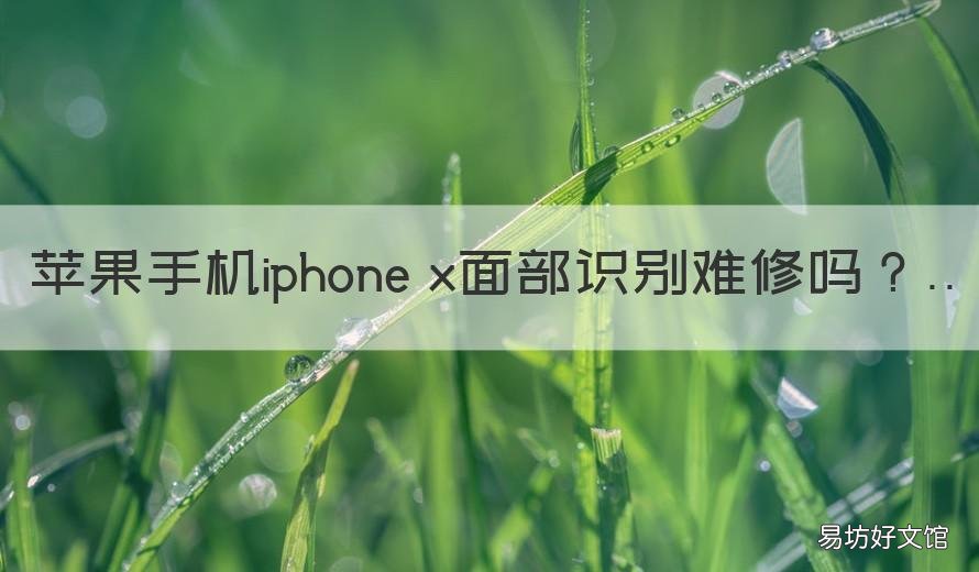 苹果手机iphone x面部识别难修吗 iphone x面部识别坏了可以修吗