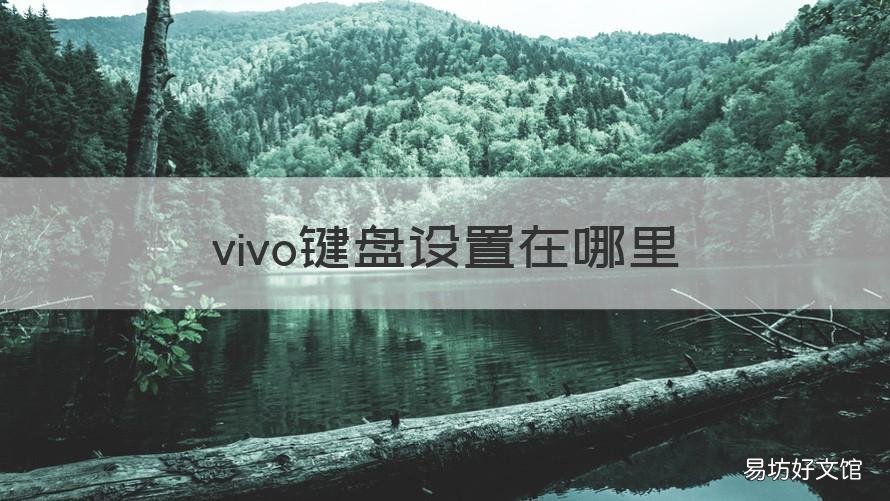vivo键盘设置在哪里 vivo手机设置键盘在哪