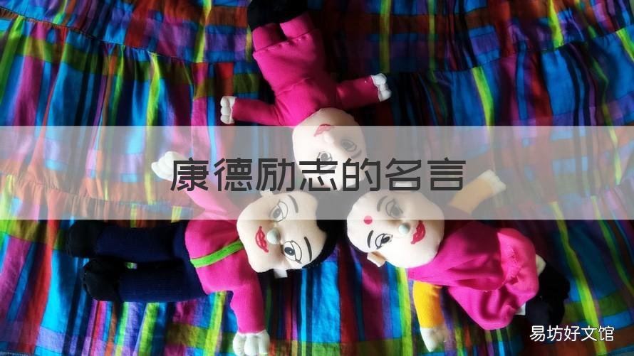 康德励志的名言 康德经典名言