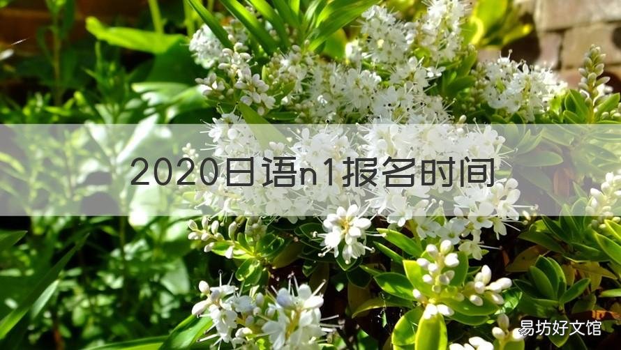 2020日语n1报名时间 日语n1报名时间2020下半年