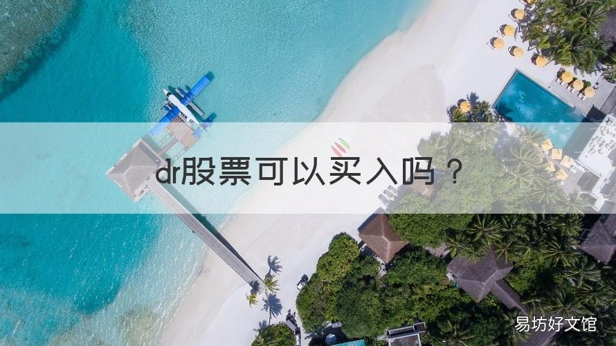 dr股票可以买入吗 dr股票当天买入划算吗